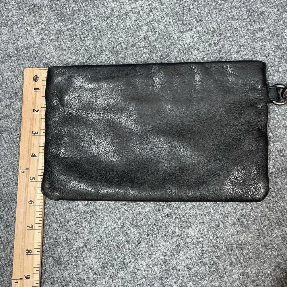 Liebeskind Berlin Leather Wristlet Clutch Wallet Women's Black Phone Carrier